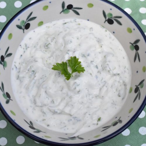 Persilledressing - nem opskrift på hvid dressing m. persille