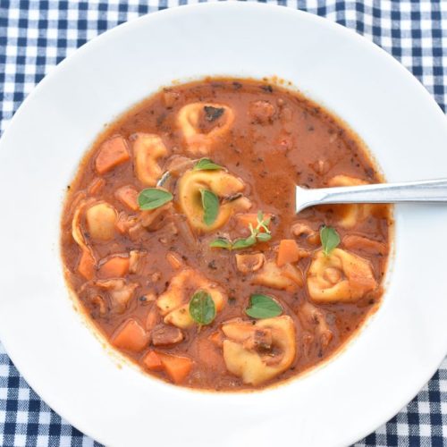 Tortellini suppe med bacon og fløde - one pot