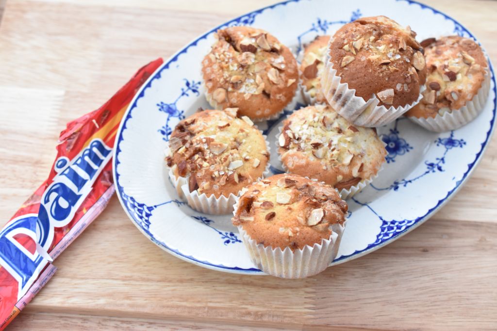Daim muffins - nem muffin opskrift med Daim chokolade