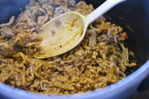 Millon karry med ris - nem hurtig udgave af boller i karry