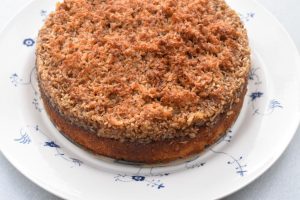 Drømmekage i airfryer opskrift - kage med kokostopping