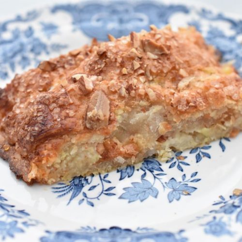 Butterdejsstang med æble marcipan fyld - butterdejskringle
