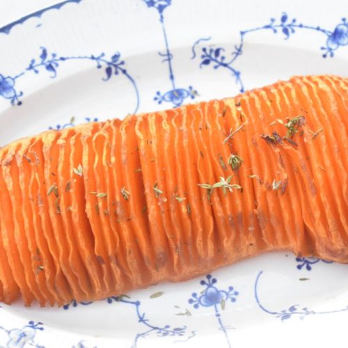 Hasselback butternut squash i ovn - nem opskrift