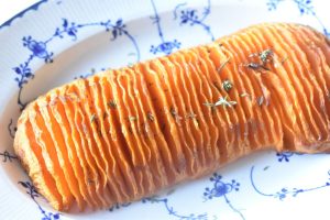 Hasselback butternut squash i ovn - nem opskrift
