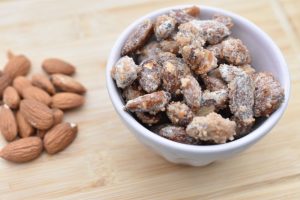 Brændte mandler med salt - søde salte mandler