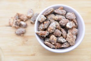 Brændte mandler med salt - søde salte mandler