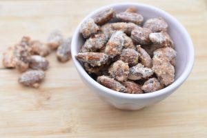 Brændte mandler med salt - søde salte mandler