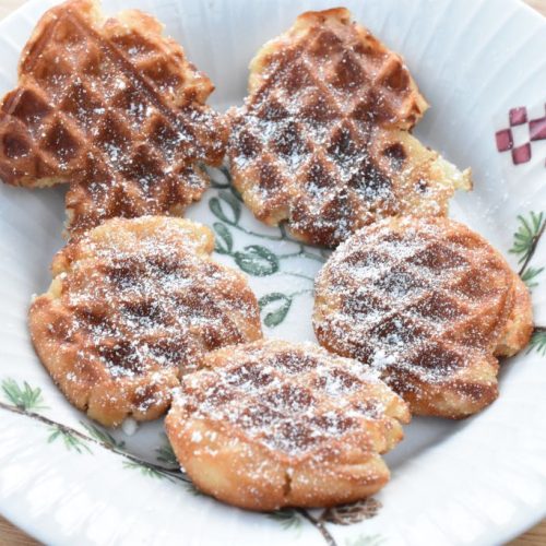 Æbleskive vafler - æbleskiver i vaffeljern