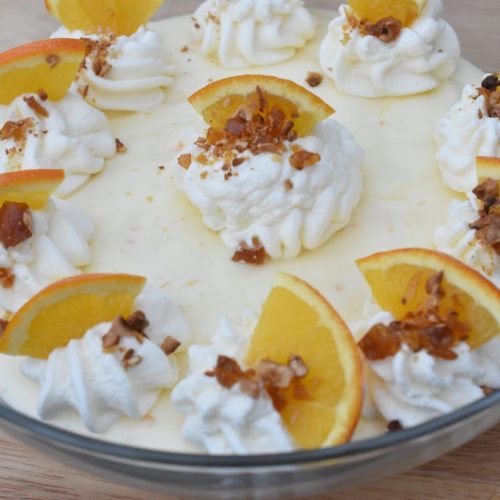 Appelsinfromage - nem opskrift på dessert med appelsiner