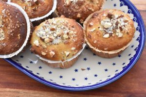 Amerikanske muffins med olie og skyr - nem opskrift