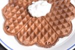 Kakao vafler - dessert vafler med kakaomælk