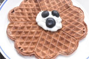 Kakao vafler - dessert vafler med kakaomælk