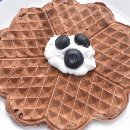 Kakao vafler - dessert vafler med kakaomælk