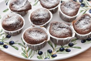 Chokolade muffins med æblemos - opskrift