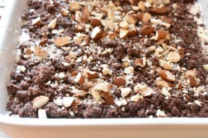 Smuldrekage med kakao - nem kakao crumble