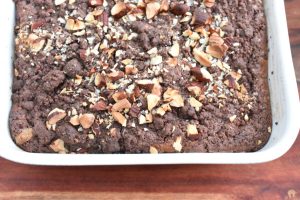 Smuldrekage med kakao - nem kakao crumble