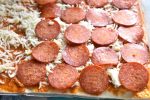 Pizza twister - nem opskrift på pesto og pepperoni