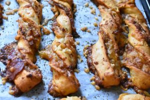 Pizza twister - nem opskrift på pesto og pepperoni