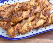 Pizza twister - nem opskrift på pesto og pepperoni