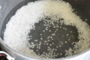 Sagosuppe - nem opskrift på gul sago suppe