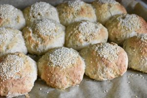 Franskbrød i form med skyr - opskrift