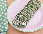 Spinatroulade med skinke - nem forret uden fisk
