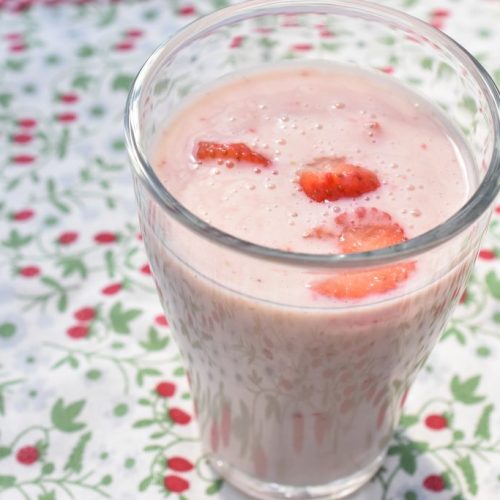 Jordbær banan smoothie - opskrift