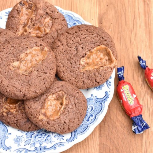 Dumle cookies med dumle karameller - opskrift