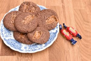 Dumle cookies med dumle karameller - opskrift