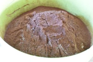 Chokoladekage med kokos - opskrift på kakaokage i bradepande