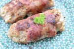Farsruller med bacon på pande - af frikadellefars