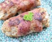 Farsruller med bacon på pande - af frikadellefars