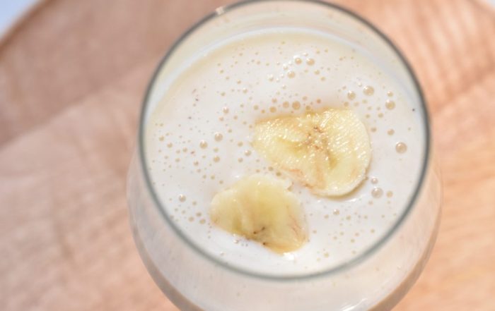 Banan milkshake - nem opskrift på bananmilkshake