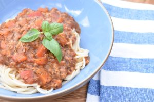 Kyllinge bolognese med hakket kylling - opskrift