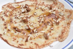 Pandekager med koldskål - opskrift på koldskålspandekager