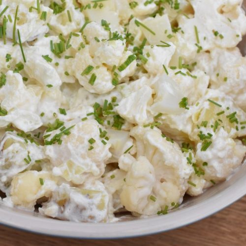 Kartoffelsalat med blomkål - opskrift