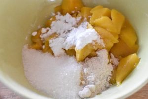 Mango cookies med hvid chokolade og mandler