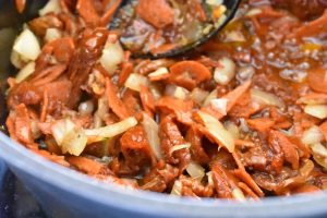 Pasta med pepperoni og soltørrede tomater - one pot pasta