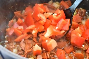 Pasta med pepperoni og soltørrede tomater - one pot pasta