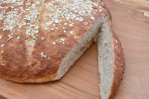 DSC_0005 • nogetiovnen.dk Havrebrød - opskrift på hurtigt havregrynsbrød