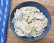 DSC_0087 • nogetiovnen.dk Pasta Alfredo med kylling - opskrift på nem pastaret