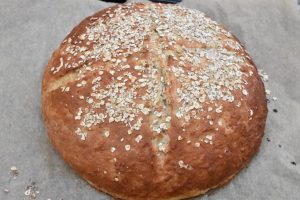 DSC_1477 • nogetiovnen.dk Havrebrød - opskrift på hurtigt havregrynsbrød