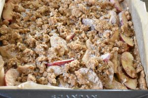 Æblesnitter med havregryn - lækre og sprøde - opskrift