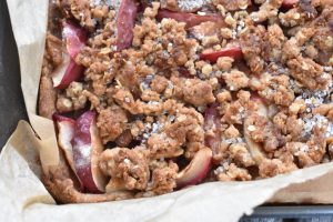 Æblesnitter med havregryn - lækre og sprøde - opskrift