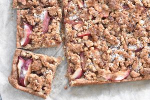 Æblesnitter med havregryn - lækre og sprøde - opskrift