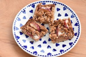 Æblesnitter med havregryn - lækre og sprøde - opskrift