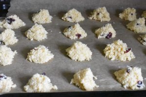 Kokostoppe med tranebær - lækre kager