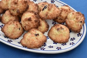 Kokostoppe med tranebær