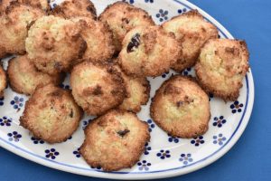 Kokostoppe med tranebær