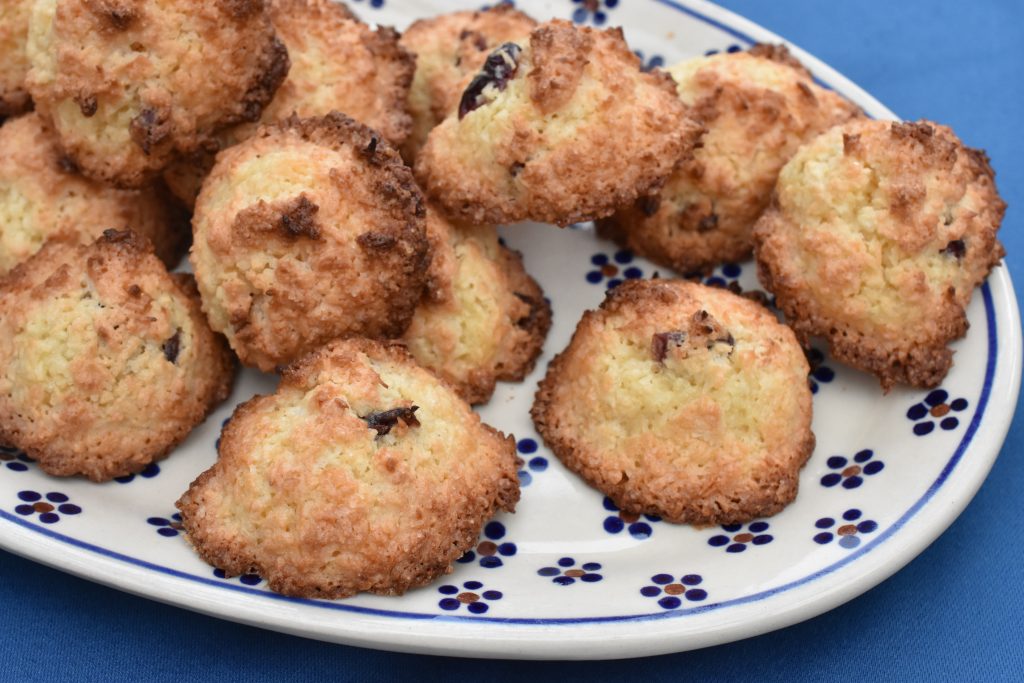 Kokostoppe med tranebær - lækre kager